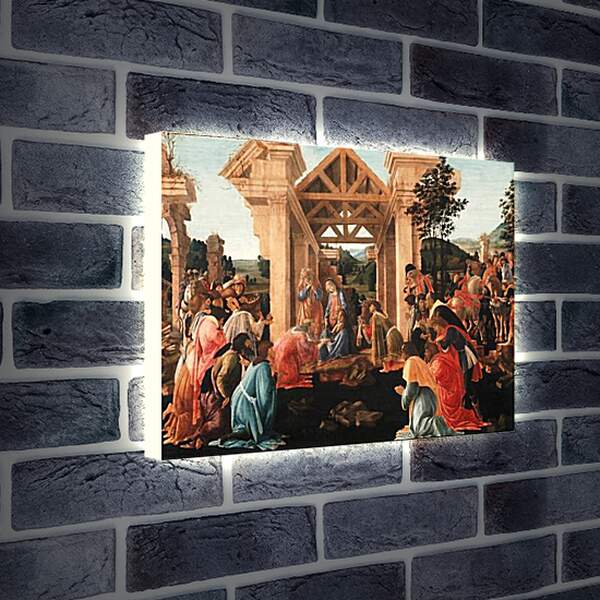 Лайтбокс световая панель - Birth of jesus (2) Сандро Боттичелли