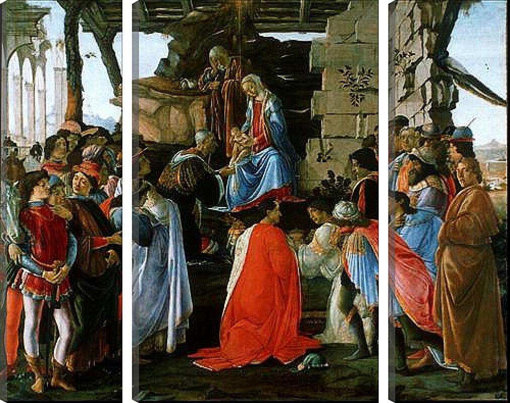 Модульная картина - Рождение Христа. Сандро Боттичелли