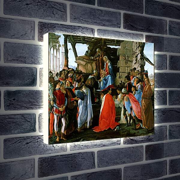 Лайтбокс световая панель - Рождение Христа. Сандро Боттичелли