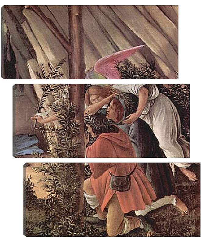 Модульная картина - Birth Christi Mysti birth (detail2) Сандро Боттичелли