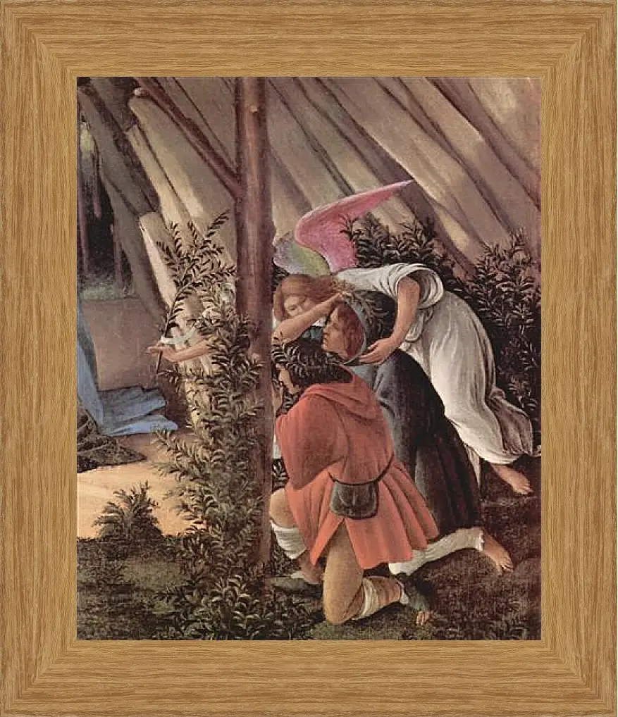 Картина в раме - Birth Christi Mysti birth (detail2) Сандро Боттичелли