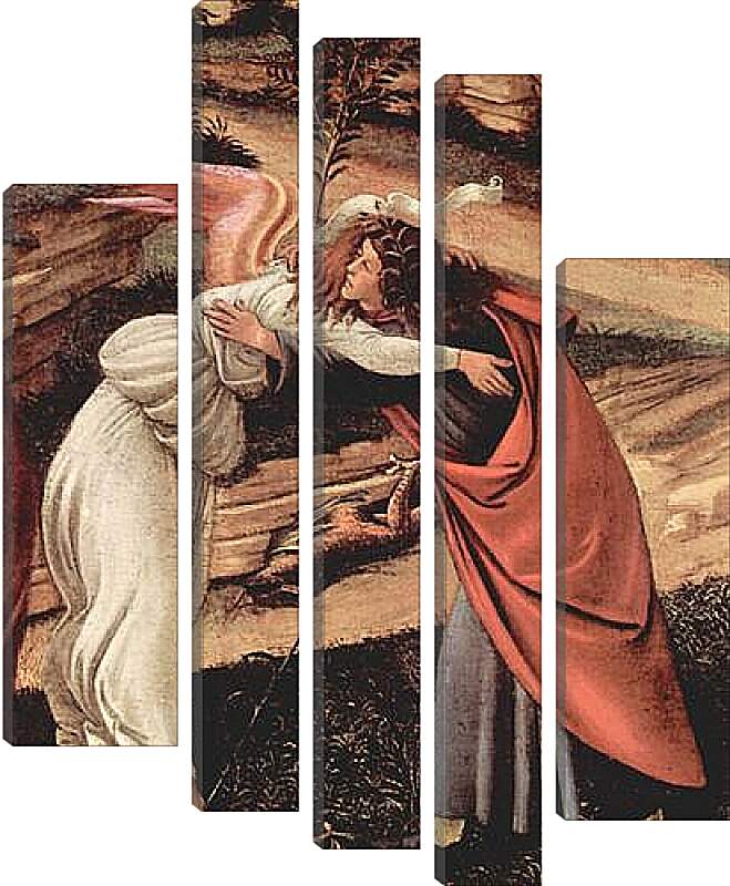 Модульная картина - Birth Christi Mysti birth (detail) Сандро Боттичелли