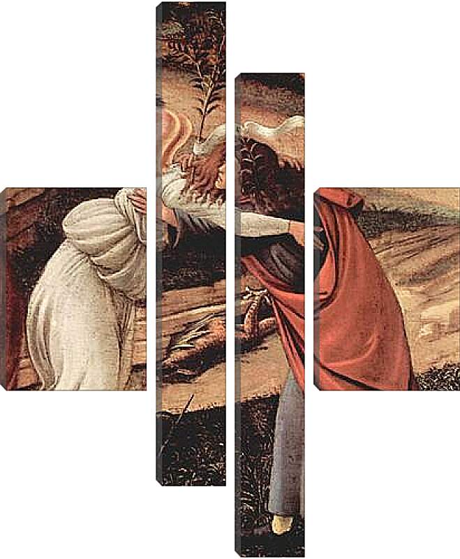 Модульная картина - Birth Christi Mysti birth (detail) Сандро Боттичелли