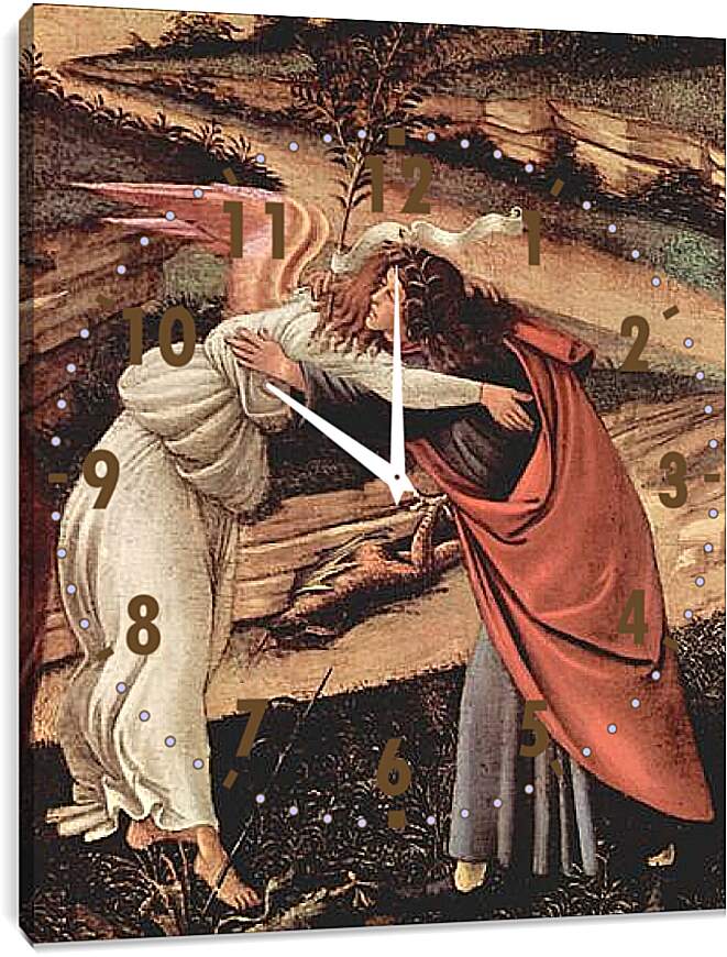 Часы картина - Birth Christi Mysti birth (detail) Сандро Боттичелли