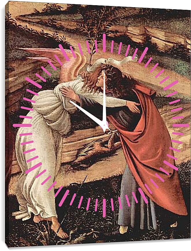Часы картина - Birth Christi Mysti birth (detail) Сандро Боттичелли