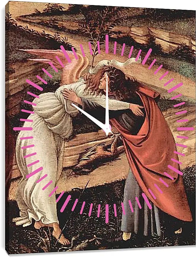 Часы картина - Birth Christi Mysti birth (detail) Сандро Боттичелли