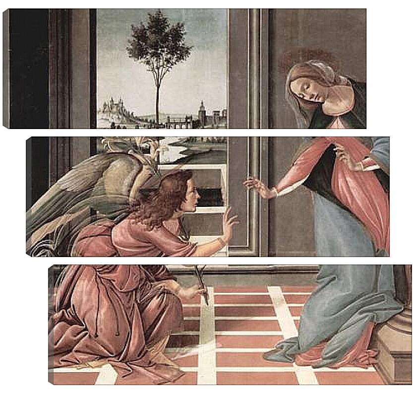 Модульная картина - Annunciation. Сандро Боттичелли