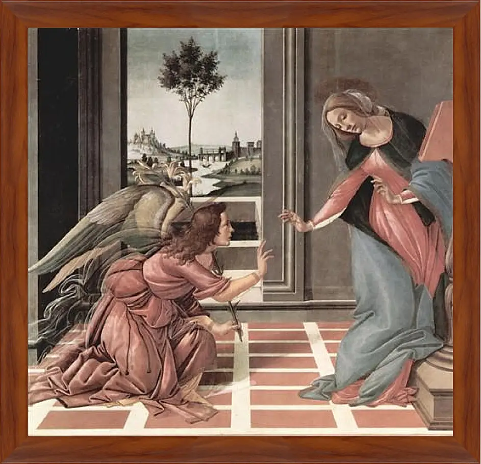 Картина в раме - Annunciation. Сандро Боттичелли