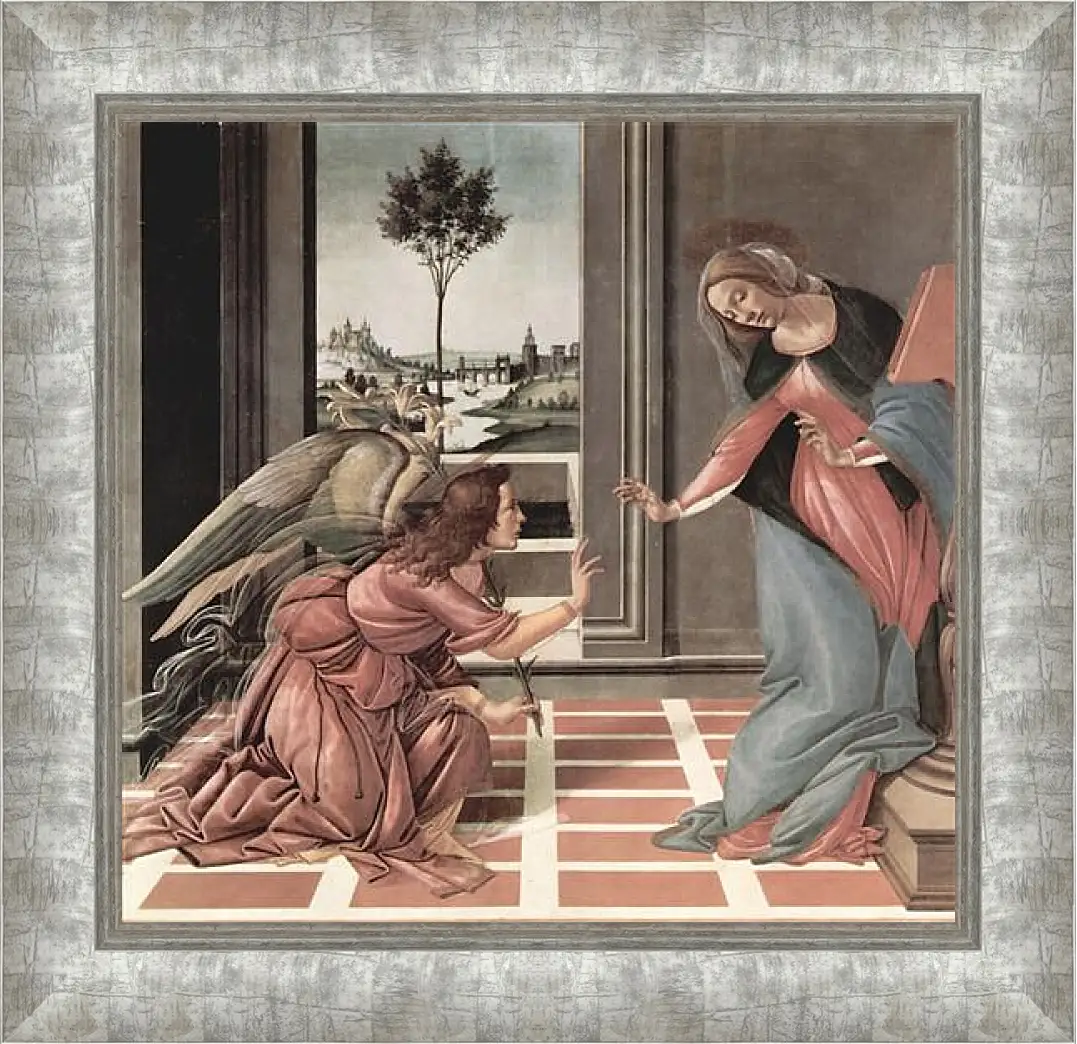 Картина в раме - Annunciation. Сандро Боттичелли