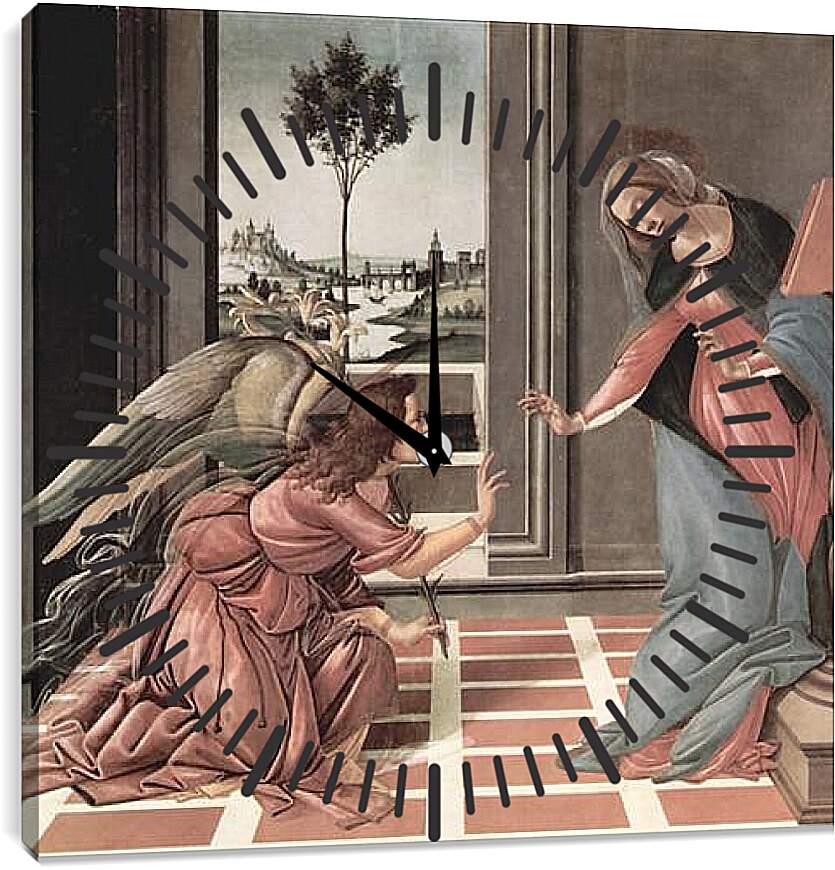 Часы картина - Annunciation. Сандро Боттичелли