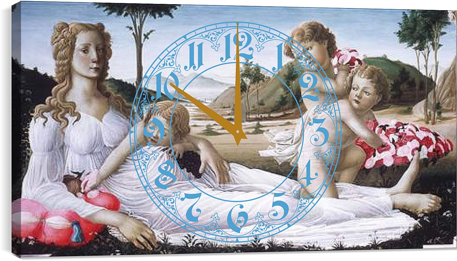 Часы картина - Аллегория. Сандро Боттичелли
