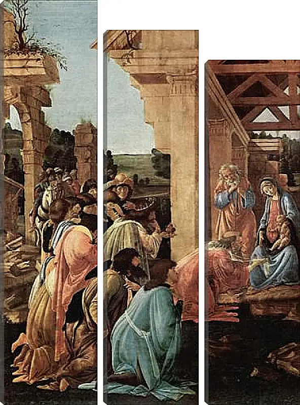 Модульная картина - Adoration of the kings Washington (detail2) Сандро Боттичелли