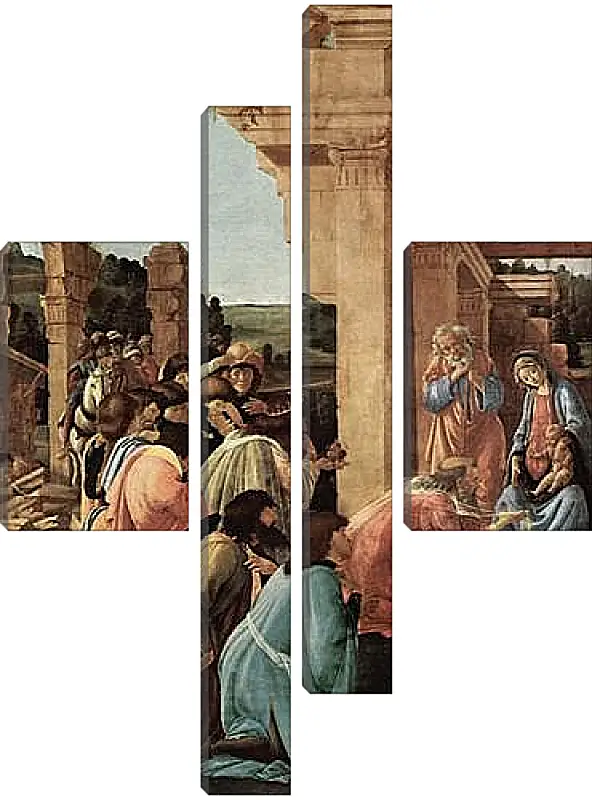 Модульная картина - Adoration of the kings Washington (detail2) Сандро Боттичелли