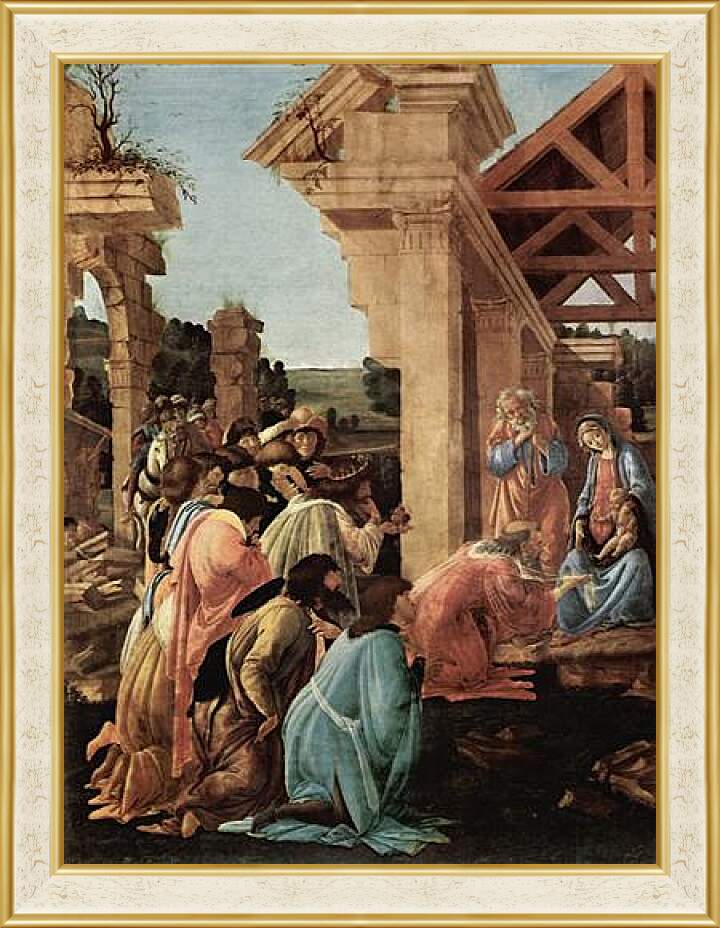Картина в раме - Adoration of the kings Washington (detail2) Сандро Боттичелли