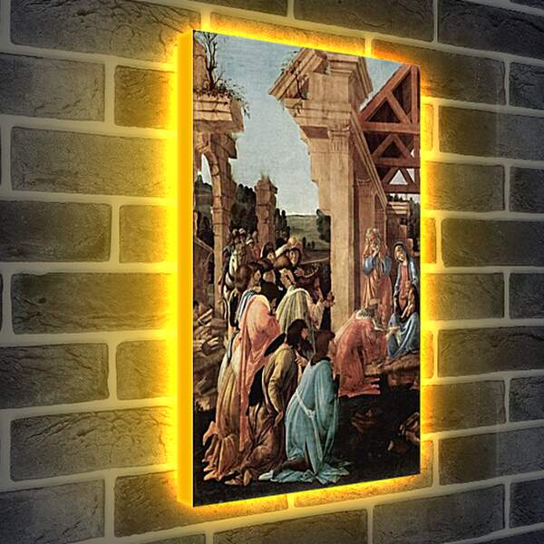 Лайтбокс световая панель - Adoration of the kings Washington (detail2) Сандро Боттичелли