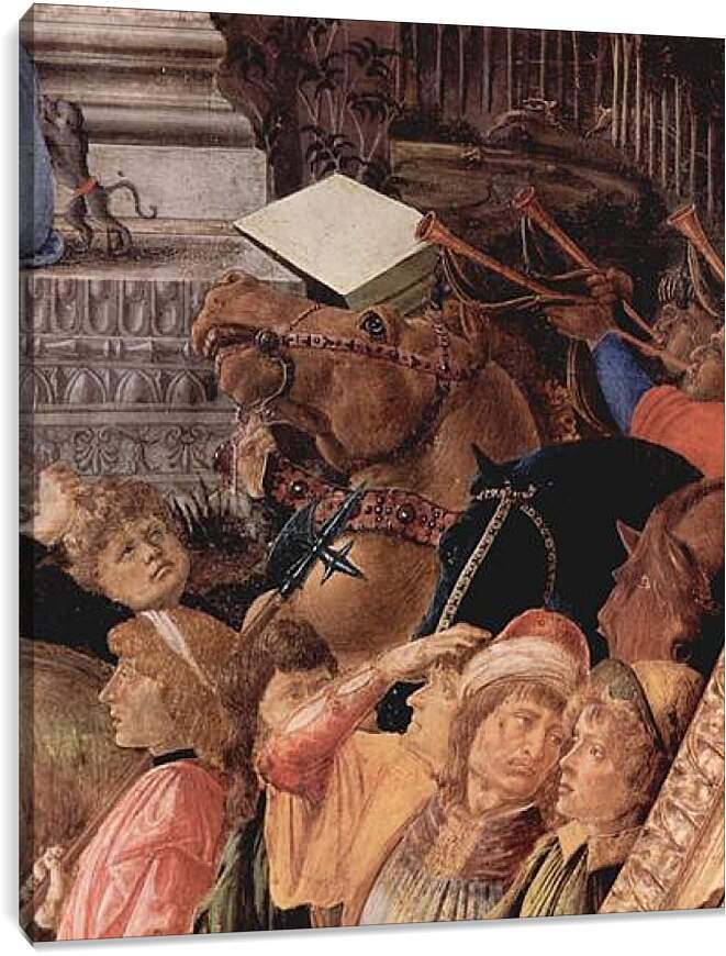 Постер и плакат - Adoration of the kings (detail3) Сандро Боттичелли