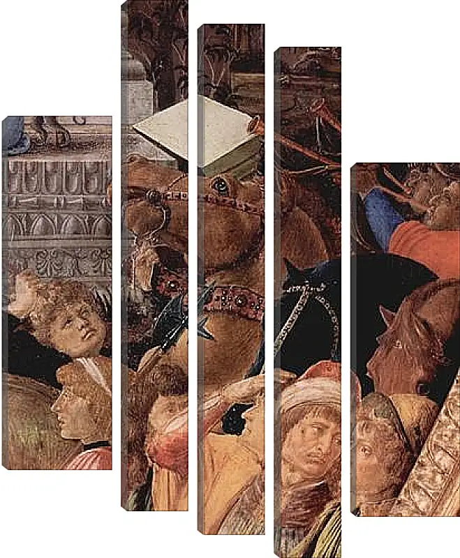 Модульная картина - Adoration of the kings (detail3) Сандро Боттичелли