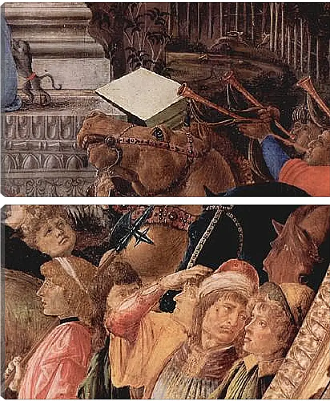 Модульная картина - Adoration of the kings (detail3) Сандро Боттичелли