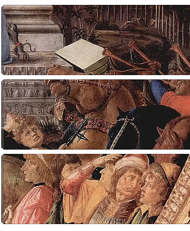 Модульная картина - Adoration of the kings (detail3) Сандро Боттичелли