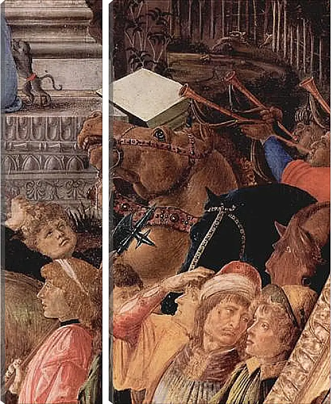 Модульная картина - Adoration of the kings (detail3) Сандро Боттичелли