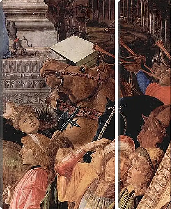 Модульная картина - Adoration of the kings (detail3) Сандро Боттичелли