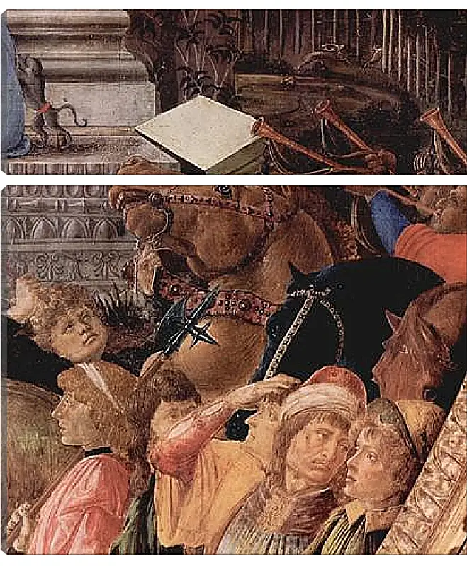 Модульная картина - Adoration of the kings (detail3) Сандро Боттичелли