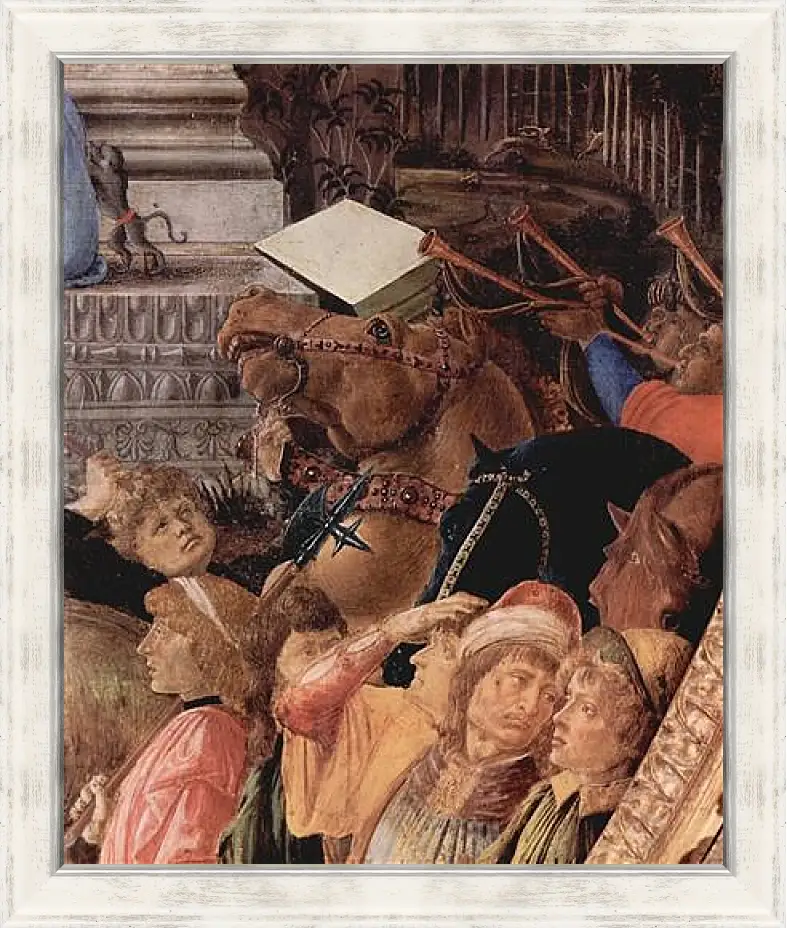 Картина в раме - Adoration of the kings (detail3) Сандро Боттичелли