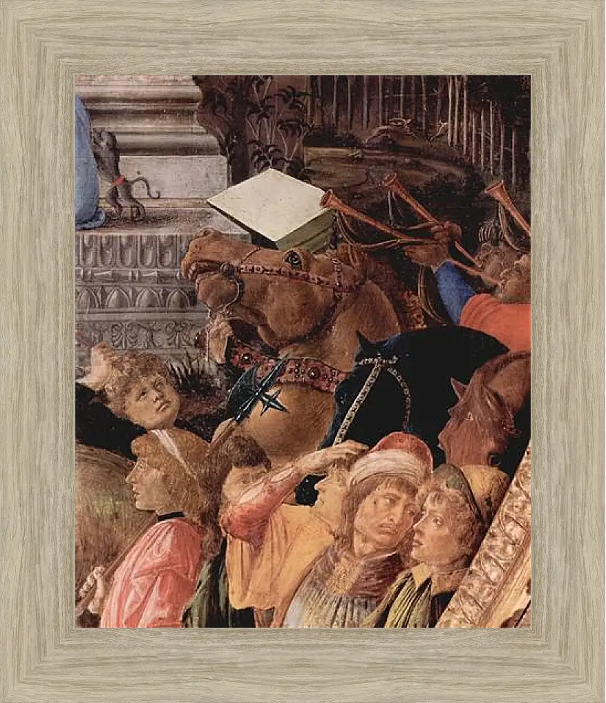 Картина в раме - Adoration of the kings (detail3) Сандро Боттичелли