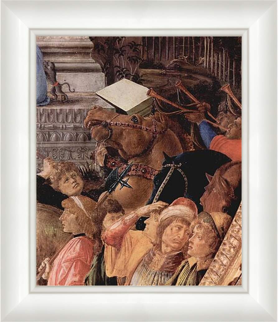 Картина в раме - Adoration of the kings (detail3) Сандро Боттичелли