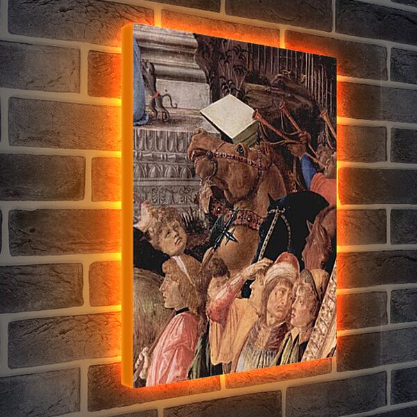 Лайтбокс световая панель - Adoration of the kings (detail3) Сандро Боттичелли