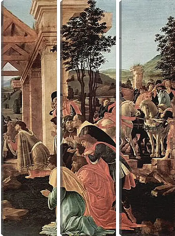 Модульная картина - Adoration of the kings (detail)	Сандро Боттичелли