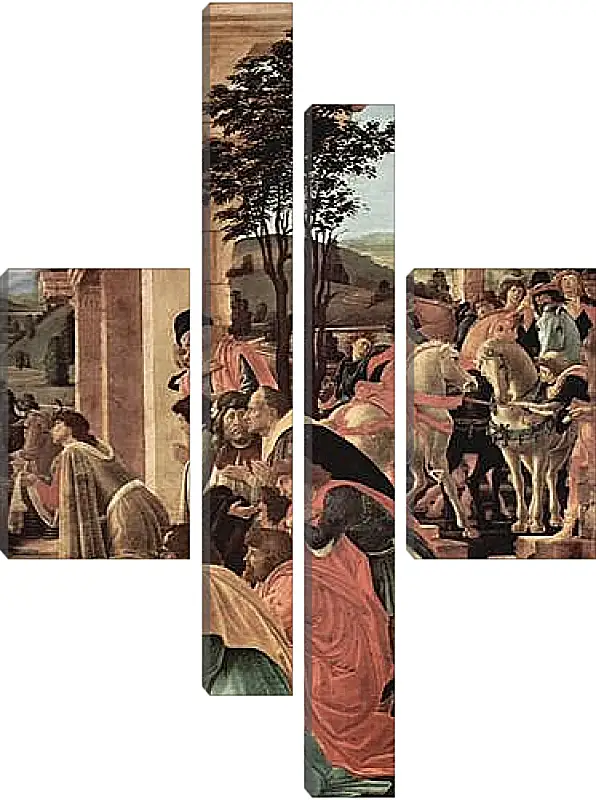 Модульная картина - Adoration of the kings (detail)	Сандро Боттичелли