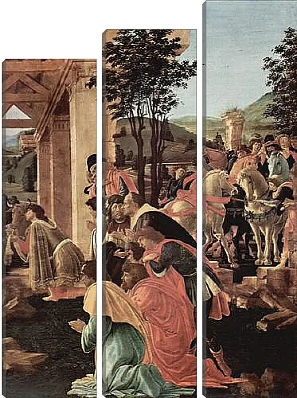 Модульная картина - Adoration of the kings (detail)	Сандро Боттичелли