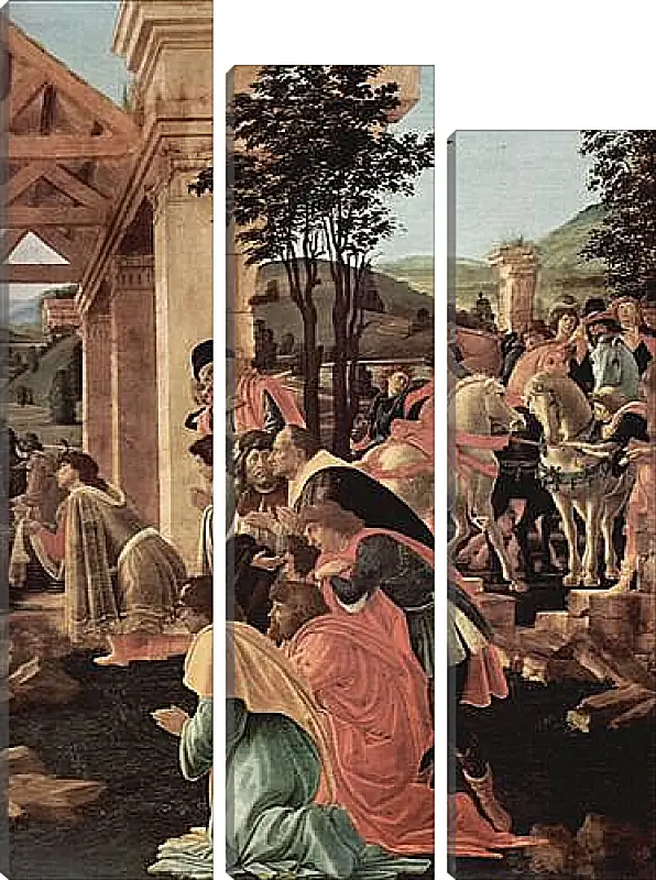 Модульная картина - Adoration of the kings (detail)	Сандро Боттичелли