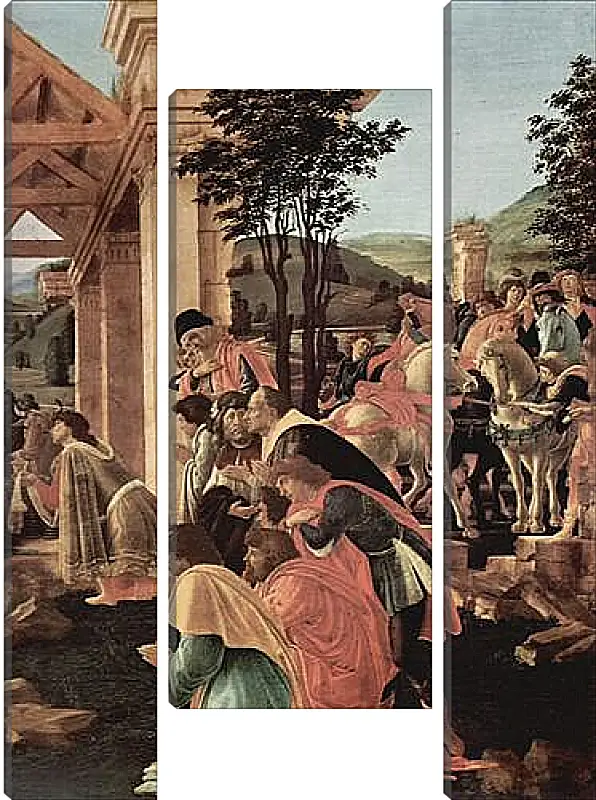 Модульная картина - Adoration of the kings (detail)	Сандро Боттичелли