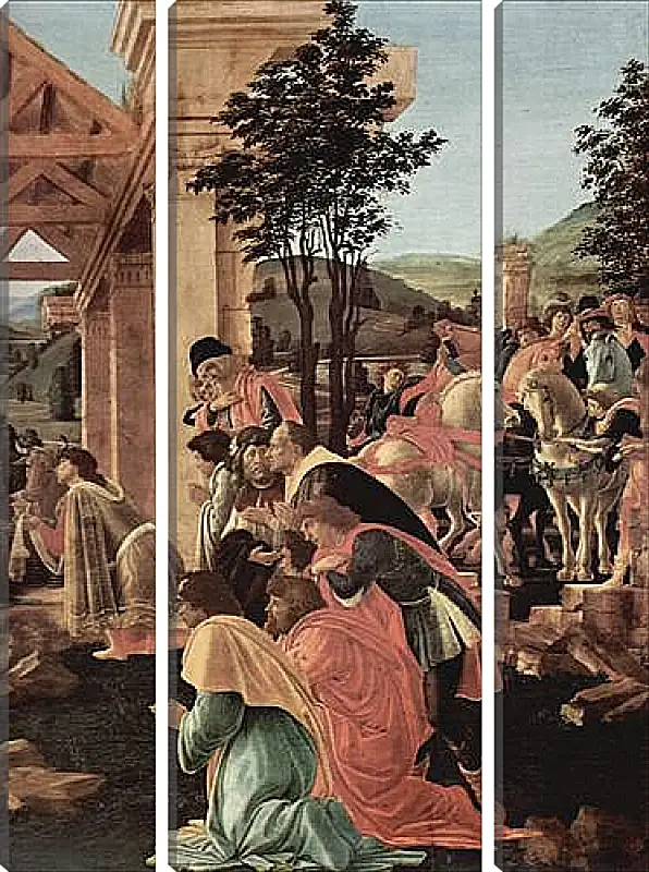 Модульная картина - Adoration of the kings (detail)	Сандро Боттичелли