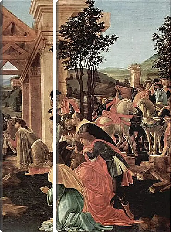 Модульная картина - Adoration of the kings (detail)	Сандро Боттичелли