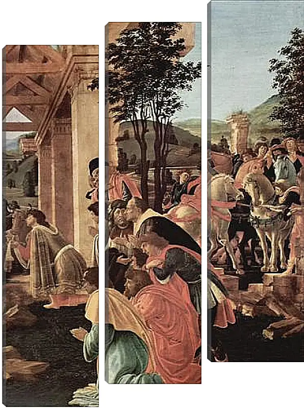 Модульная картина - Adoration of the kings (detail)	Сандро Боттичелли