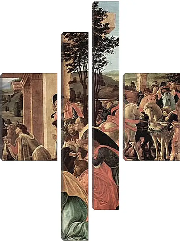 Модульная картина - Adoration of the kings (detail)	Сандро Боттичелли