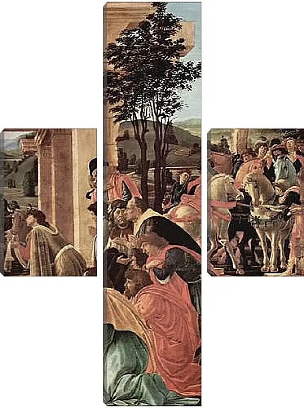 Модульная картина - Adoration of the kings (detail)	Сандро Боттичелли