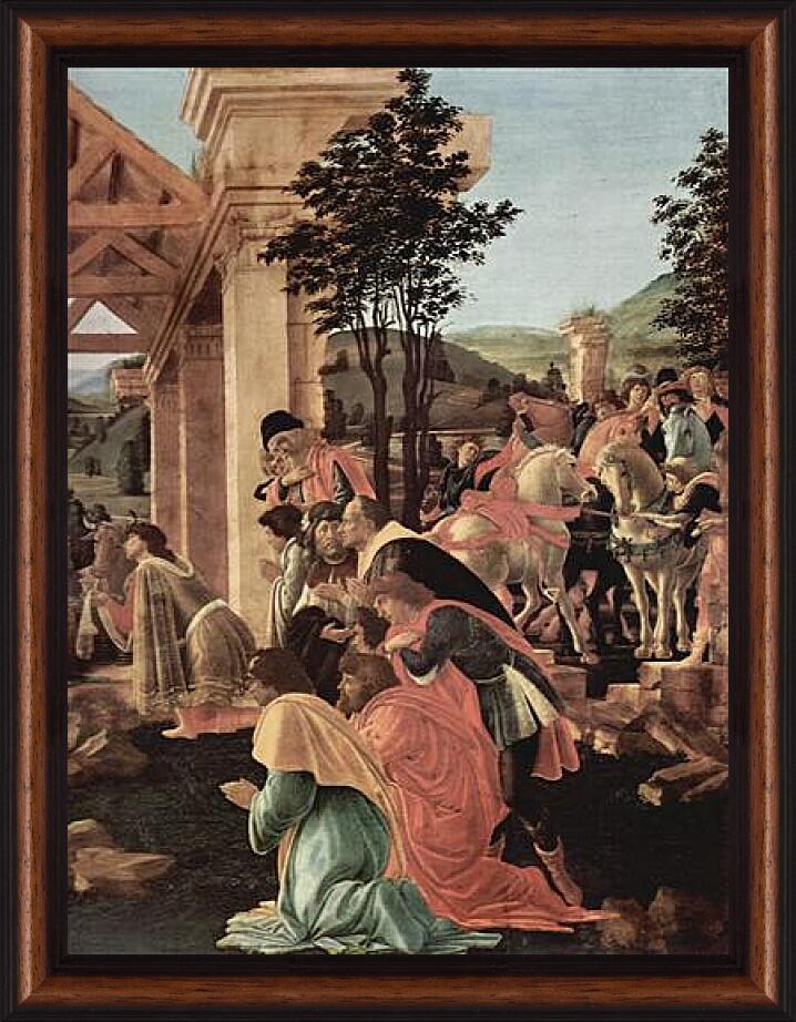 Картина в раме - Adoration of the kings (detail)	Сандро Боттичелли