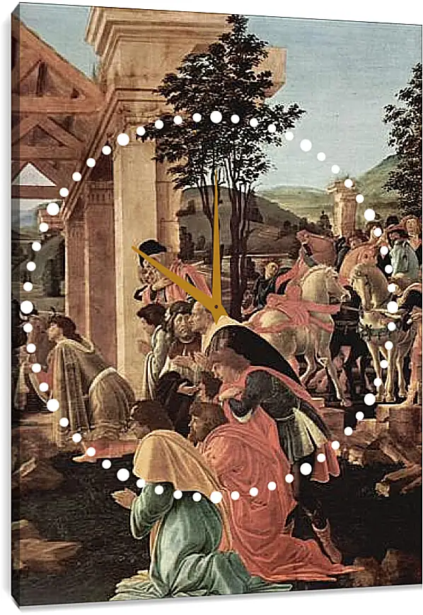 Часы картина - Adoration of the kings (detail)	Сандро Боттичелли