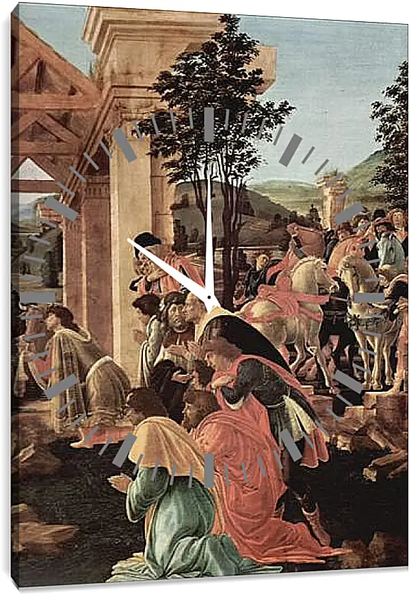 Часы картина - Adoration of the kings (detail)	Сандро Боттичелли