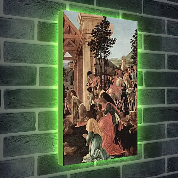 Лайтбокс световая панель - Adoration of the kings (detail)	Сандро Боттичелли