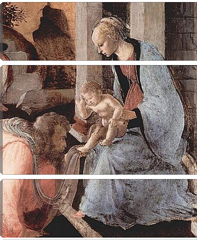 Модульная картина - Adoration of the Holy three Kings (detail) Сандро Боттичелли