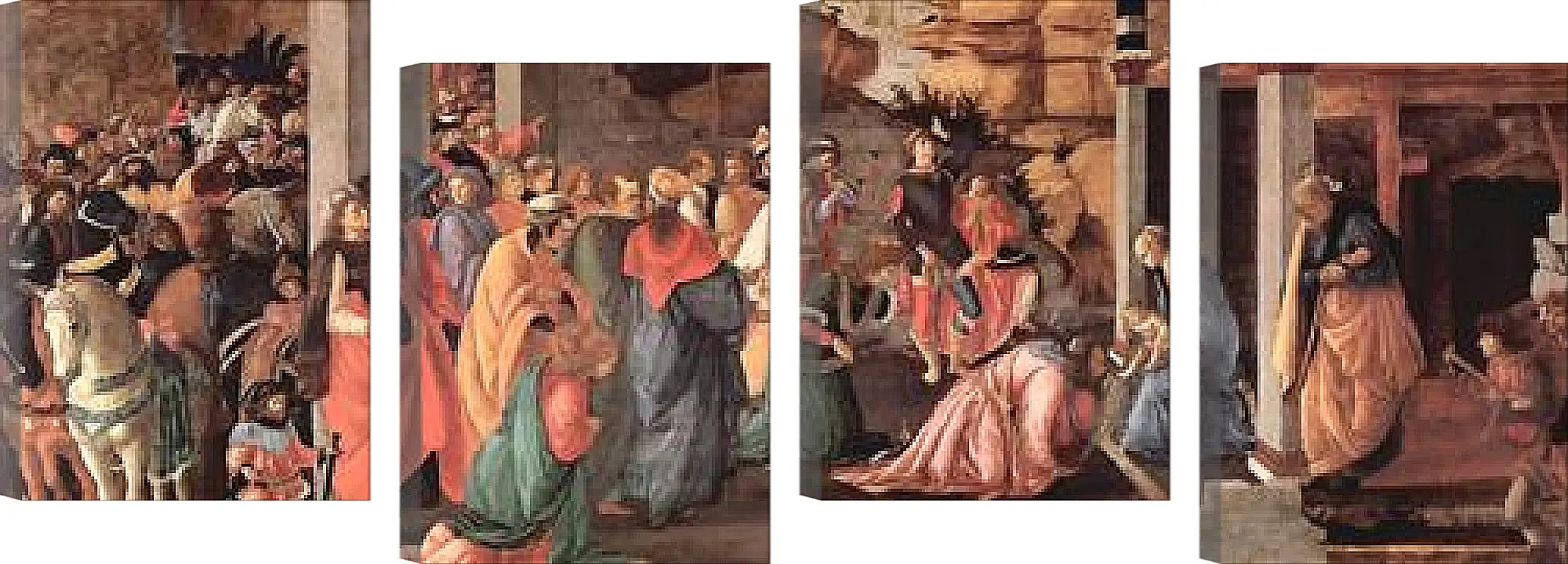 Модульная картина - Adoration of the holy three kings. Сандро Боттичелли