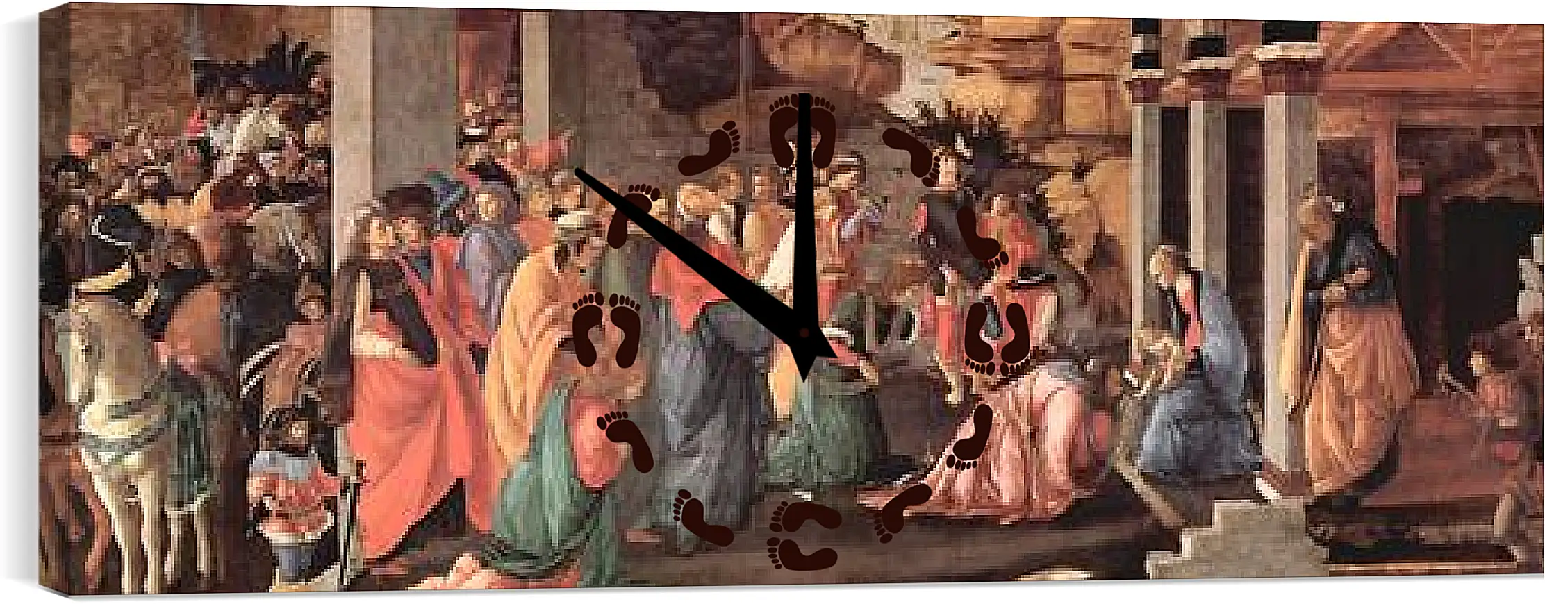 Часы картина - Adoration of the holy three kings. Сандро Боттичелли