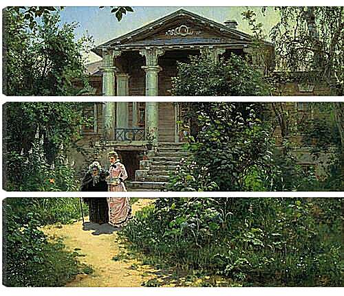Модульная картина - Бабушкин сад. Поленов Василий