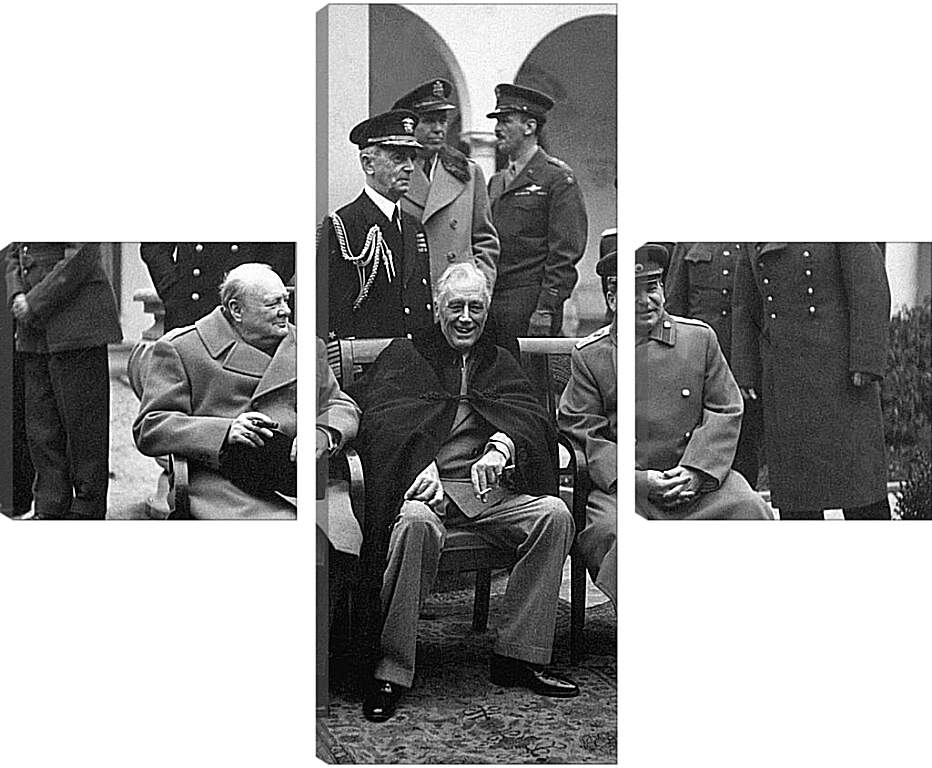 Модульная картина - Сталин, Рузвельт и Черчиль