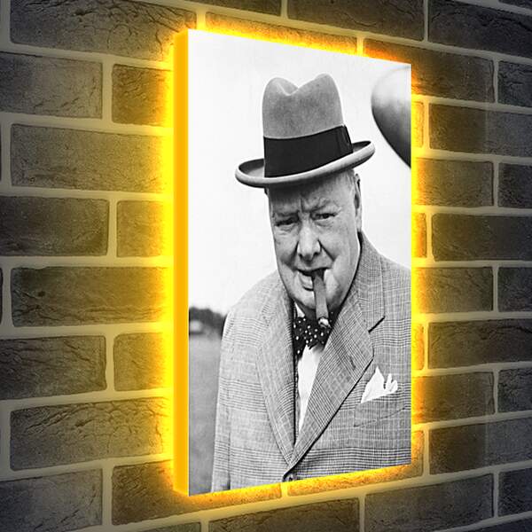 Лайтбокс световая панель - Уинстон Черчилль
